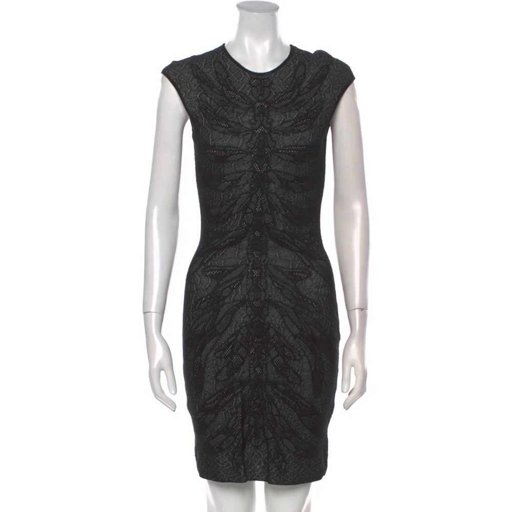 Alexander McQueen Silk Sheath Dress